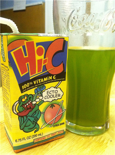 Hi C Ecto Cooler Slimer Juice Carton Custom Cup