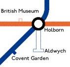 aldwych tube map location