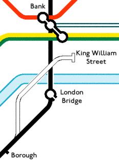 king william street location map