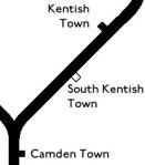 south kentish town location map